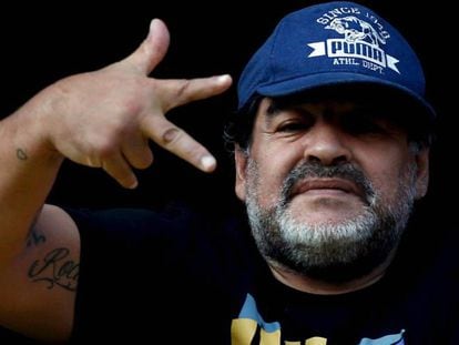 El futbolista argentino Diego Armando Maradona, en una imagen de 2015.