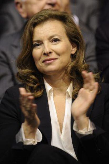 Valérie Trierweiler, pareja de François Hollande.