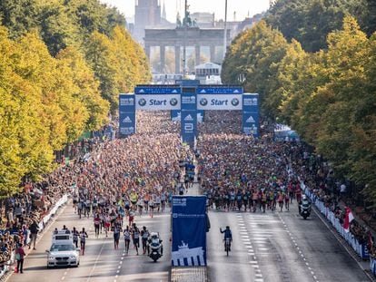 Pistoletazo de salida del maratón de Berlín de 2019