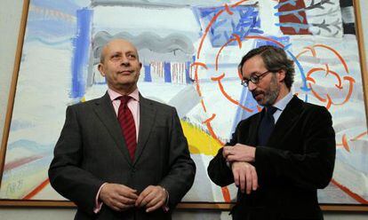 Jos&eacute; Ignacio Wert y Jos&eacute; Mar&iacute;a Lassalle, en su primera comparecencia p&uacute;blica a finales del a&ntilde;o pasado.