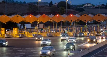 La autopista AP-7 a su paso por La Roca del Vallès el pasado lunes.