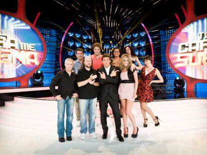 Manel Fuentes, presentador de 'Tu cara me suena', y los concursantes de la segunda temporada