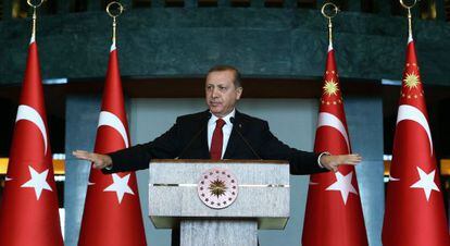 Recep Tayyip Erdogan, el martes en Ankara.