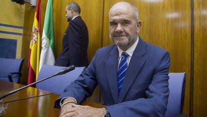 El expresidente andaluz Manuel Chaves, en el Parlamento la semana pasada.