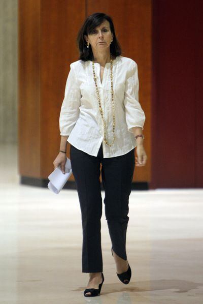 La presidenta del Constitucional, María Emilia Casas.