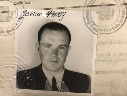 Fotografía del visado facilitado por EE UU en 1949 a Jakiw Palij, antiguo guardia nazi. 