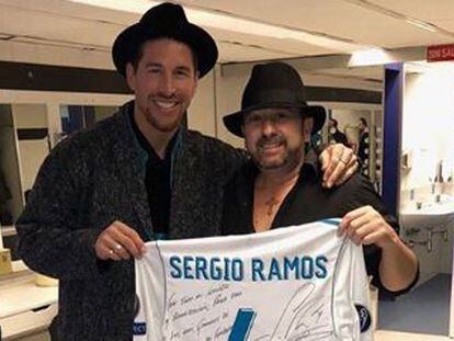 Sergio Ramos y El Barrio, en la foto que ha colgado el jugador en Instagram.