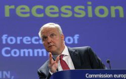 El vicepresidente de la Comisi&oacute;n Europea (CE) y responsable de Asuntos Econ&oacute;micos y Monetarios, Olli Rehn.