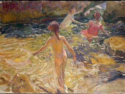 &#039;El ba&ntilde;o&#039;, de Joaqu&iacute;n Sorolla, una de las obras liberadas por el Met.