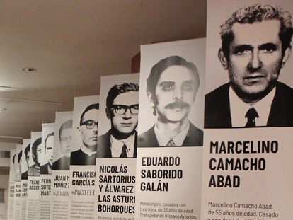 Exposición "Para la libertad. El proceso 1001 contra la clase trabajadora" en la Biblioteca Nacional, Madrid.  Marzo 2023.