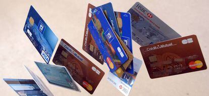 Bodegón de tarjetas de crédito