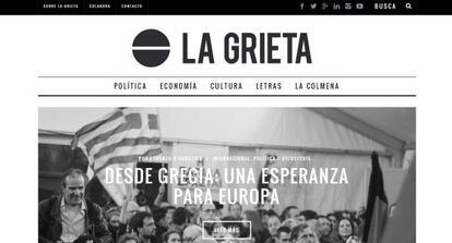 El portal 'La Grieta', presentado este miércoles en Madrid.