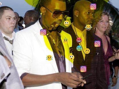 Kanye West, como Britney Spears, está contando su vida y sus sentimientos en tiempo real a través de su cuenta de Instagram. Solo que los de Britney son ahora una celebración de su libertad, mientras que la cuenta de Kanye es una amalgama de venganza personal, quejas y señalamientos a su exmujer.