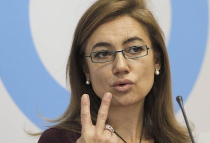 Marta Fernández Currás, durante la presentación de los presupuestos de 2011.