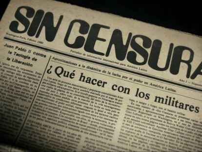 Portada del diario Sin Censura, en febrero de 1980.