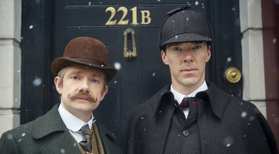 Martin Freeman y Benedict Cumberbatch, protagonistas de la serie 'Sherlock'.