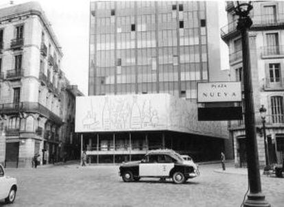 Aspecte de l’edifici del CoAC l’abril de 1962.