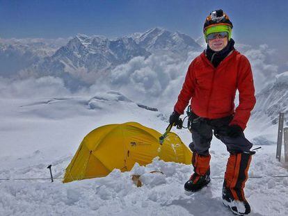 Juanjo Garra en el ascenso al Dhaulagiri, en Nepal.