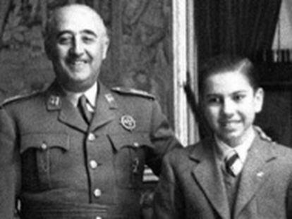 Arturo Pomar, junto al general Franco, en 1946.