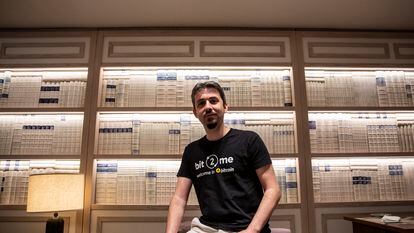 El fundador de Bit2me, Leif Ferreira, en el hotel Hyatt Regency Hesperia de Madrid, donde tuvo lugar la entrevista.