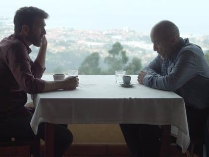 Un momento de la entrevista de Gonzo con Fernando, uno de los denunciantes de abusos de los jesuitas de Vigo.