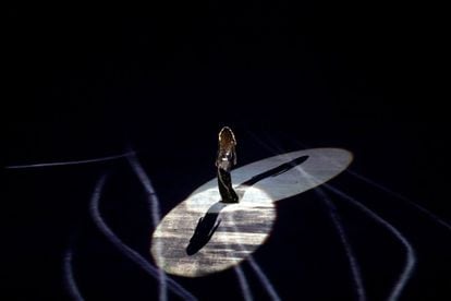 Gisele Bündchen en su participación en la ceremonia de abertura de los Juegos Olímpicos. "Esta es, sin duda, la pasarela más larga en la que he desfilado en mi vida ", comentó la modelo brasileña después a la revista 'People'.
