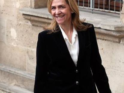 La infanta Cristina llega a los juzgados de Palma de Mallorca.