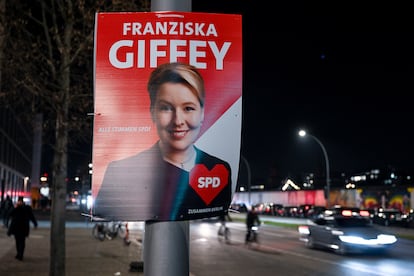 Cartel electoral de la actual alcaldesa de Berlín, la socialdemócrata Franziska Giffey.
