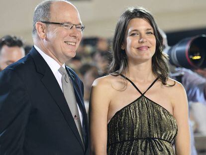 Carlota Casirahi, con su tío Alberto de Mónaco.