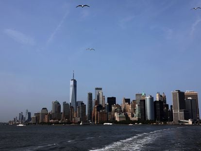 Vista de Nueva York desde el ferry de Staten Island, el 23 de mayo 2023.