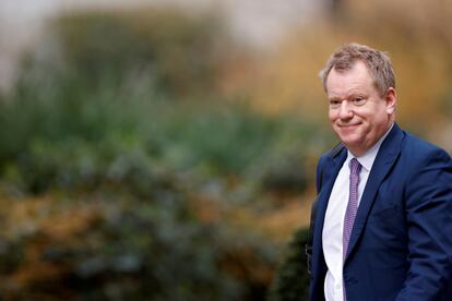 El ministro británico para el Brexit, David Frost, sale de Downing Street, en una foto de archivo