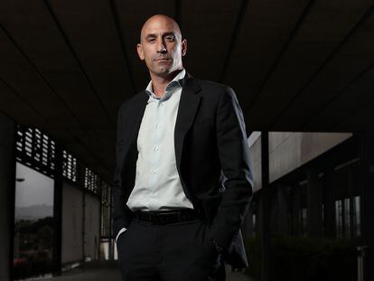 Luis Rubiales, presidente de la Real Federacion Española de Futbol, en la Ciudad del Futbol en Las Rozas el pasado mes de octubre.