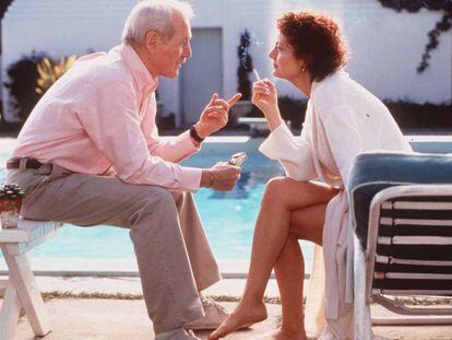 Paul Newman i Susan Sarandon, en un fotograma del la pel·lícula 'Al caer el sol'.