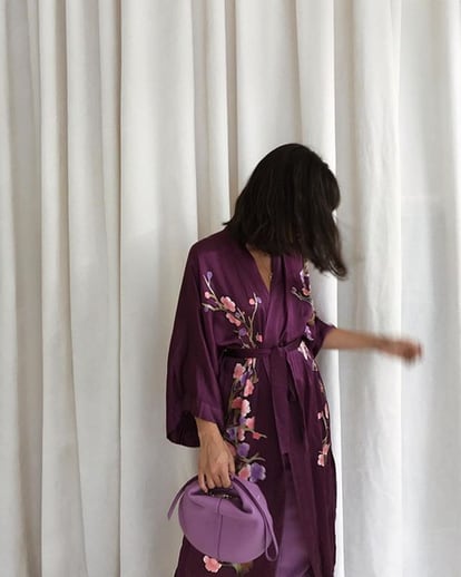 Kimonos y prendas de inspiración asiática. Son los mejores aliados para conseguir el perfecto look de fiesta para Maria Bernad.