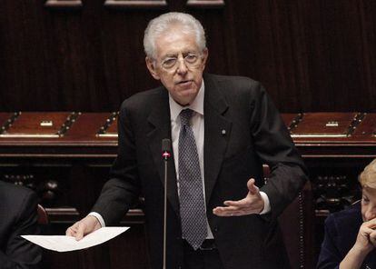 Mario Monti, en el Parlamento.