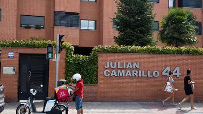 Un edificio de viviendas de Testa, en Madrid.