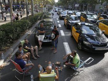 La huelga de taxistas, tras gestarse en Madrid y Barcelona, se ha extendido a las principales ciudades del país