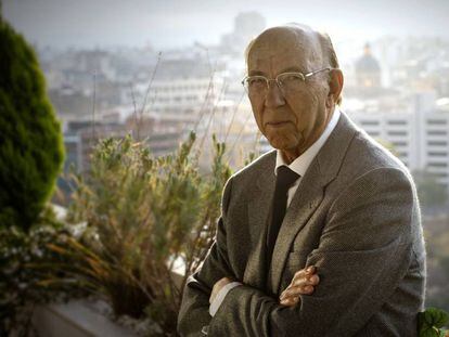 José Lladro, en la terraza de su casa en 2010. 