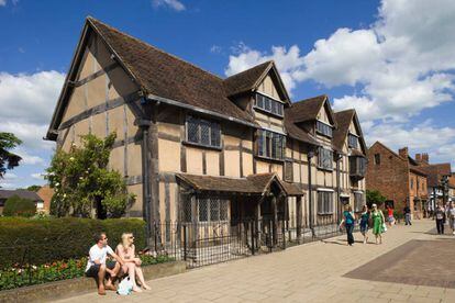 La casa natal de Shakespeare, en Stratford-upon-Avon (Reino Unido). 