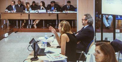 Declaración de los peritos de Haciendo por el 'caso Nóos' este martes.
