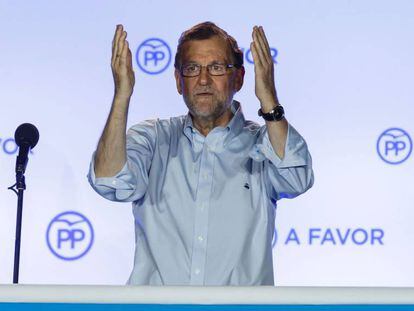 Mariano Rajoy aquest diumenge a la nit.