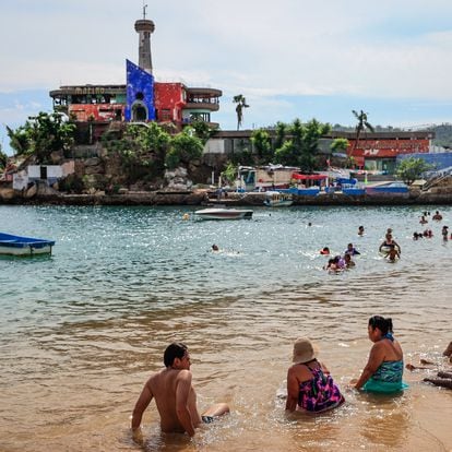 Turistas en Acapulco, el 10 de diciembre de este año.