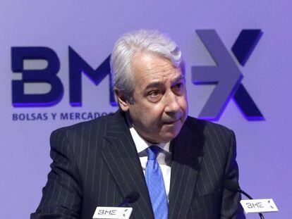 El presidente de Bolsas y Mercados Espa&ntilde;oles (BME), Antonio Zoido.
