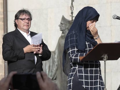 Safida Oukabir, en l'acte de Ripoll.