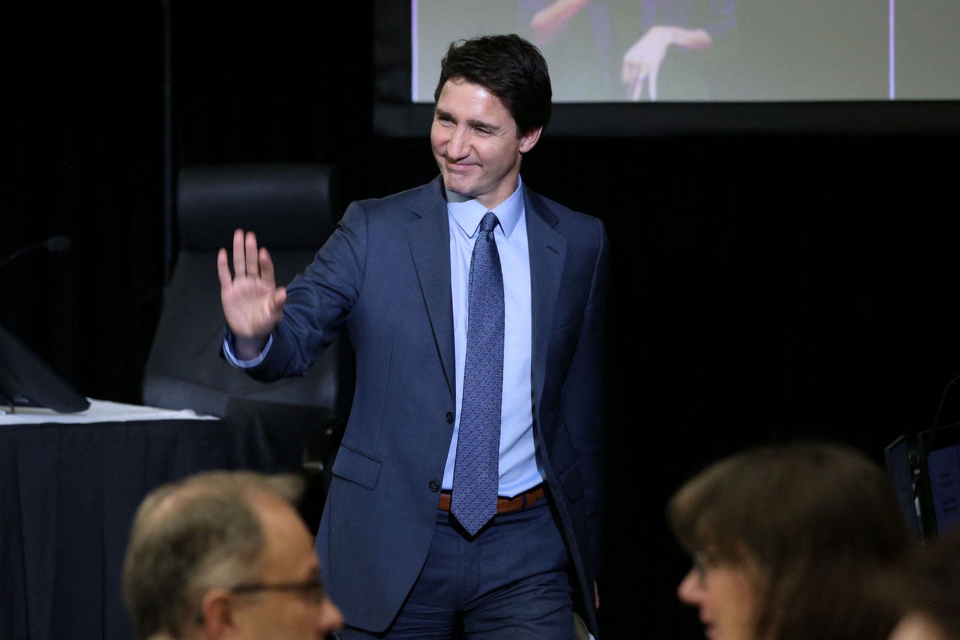El primer ministro de Canadá, Justin Trudeau, este viernes antes de comparecer ante la comisión de investigación.