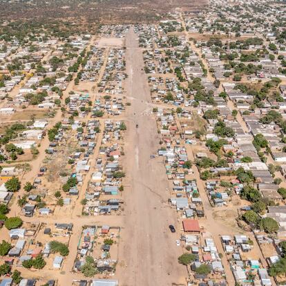 Vista aérea de La Pista en Maicao, la Guajira, el 8 de marzo de 2023.