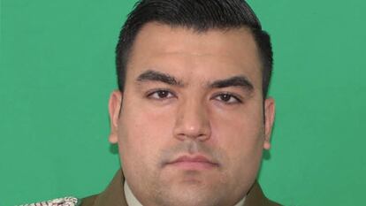El Teniente Emanuel Sánchez Soto, quien fue asesinado en un asalto en la comuna de Quinta Normal, el 11 de abril.