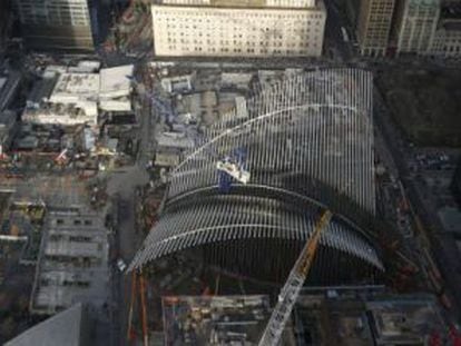 Vista del proyecto de Calatrava en la zona cero de Nueva York.