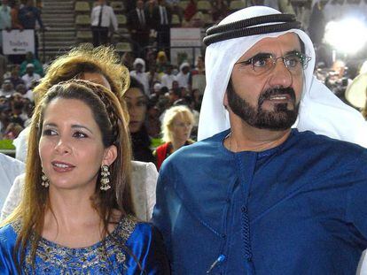 La princesa Haya y el emir de Dubái.
