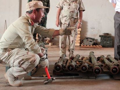 Militares libios neutralizan los sistemas de lanzamiento de 10 misiles SAM-7.